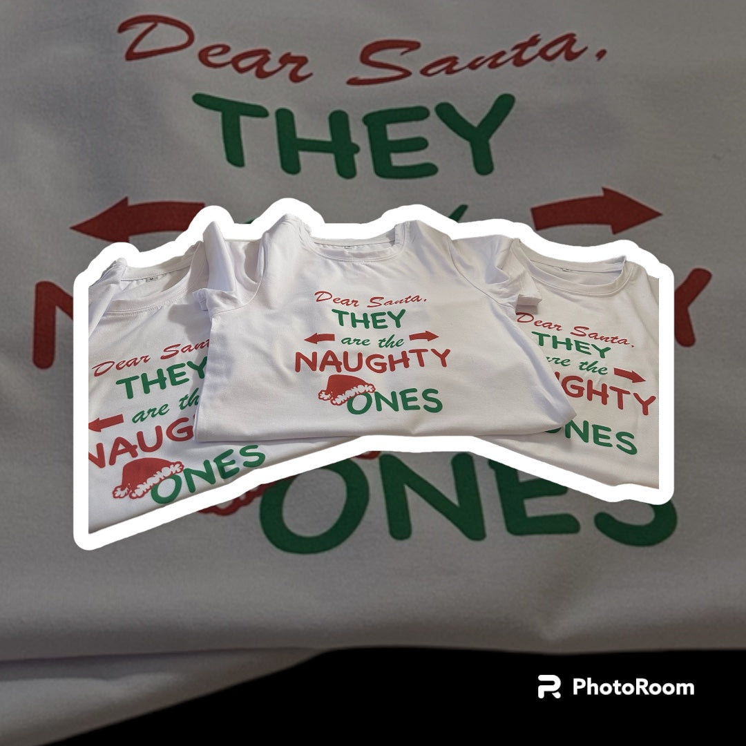 Dear Santa They Are the Naughty Ones T-shirt