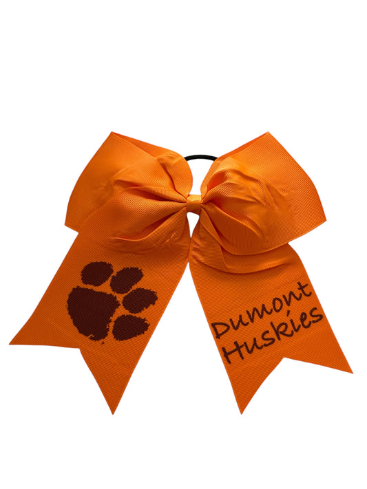 Dumont Huskies Hair Bow