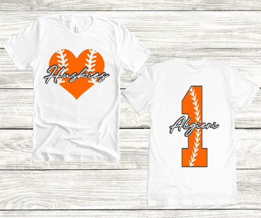 Dumont Huskies Custom Baseball/Softball Shirt