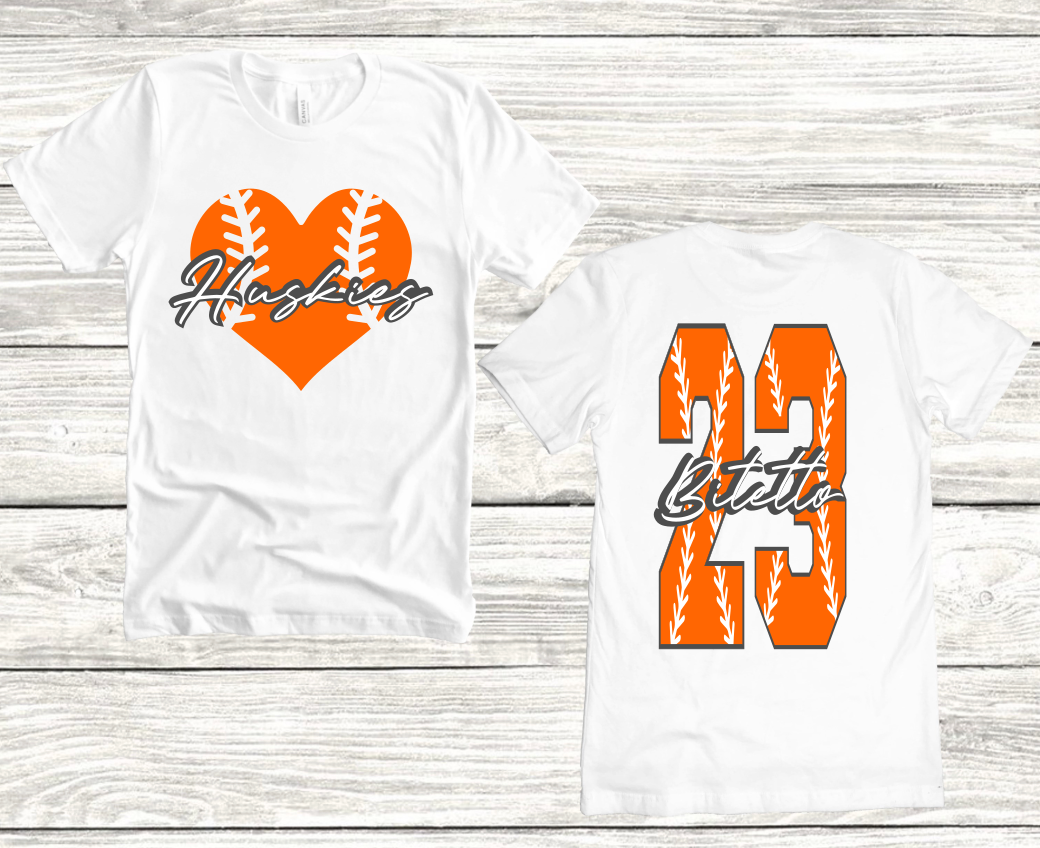 Dumont Huskies Custom Baseball/Softball Shirt