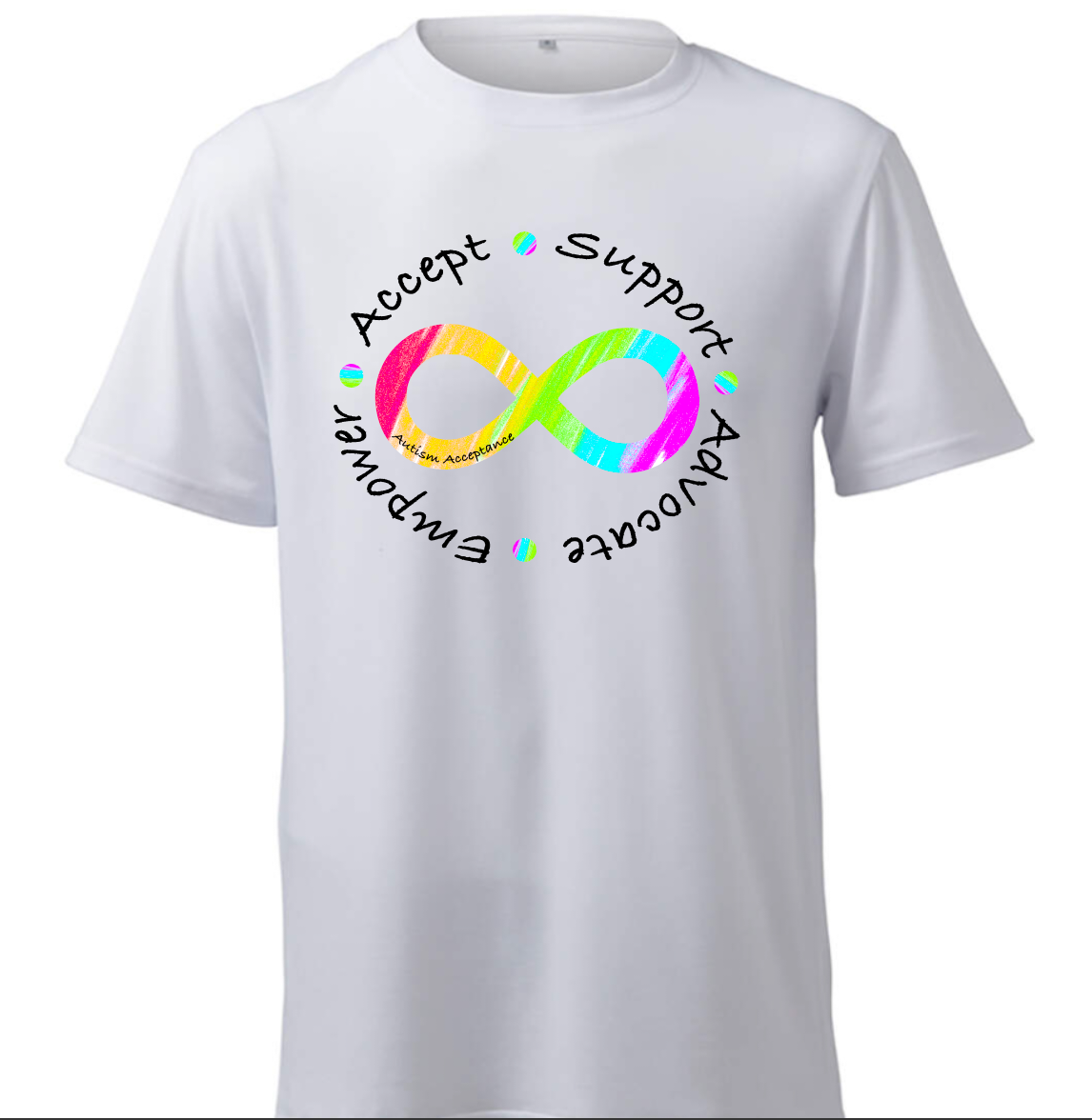 Accept Support Advocate Empower- Autism Acceptance T-Shirt