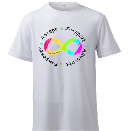 Accept Support Advocate Empower- Autism Acceptance T-Shirt